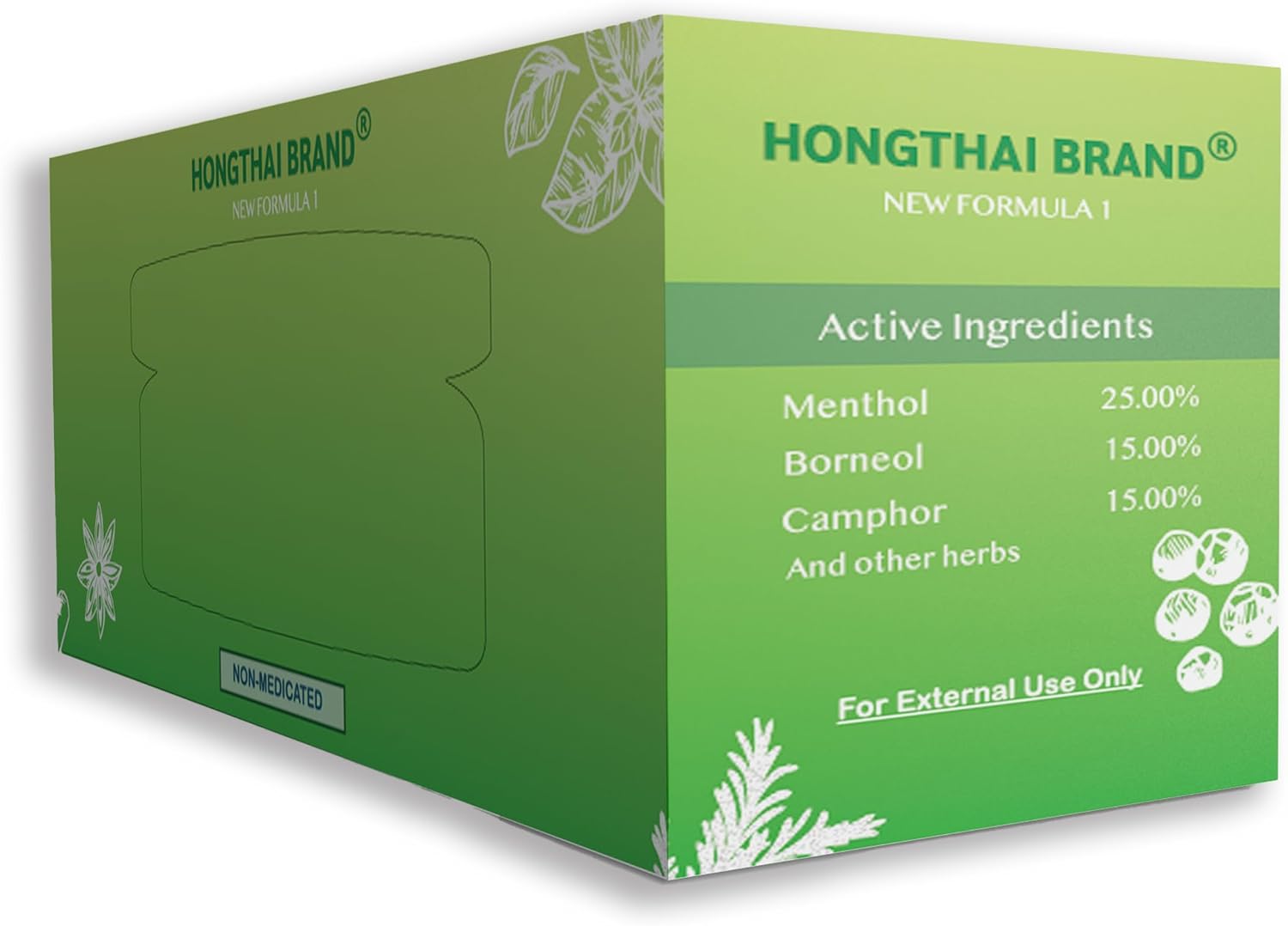 HONG THAI New Herbal Cotton Inhaler Pack of 12