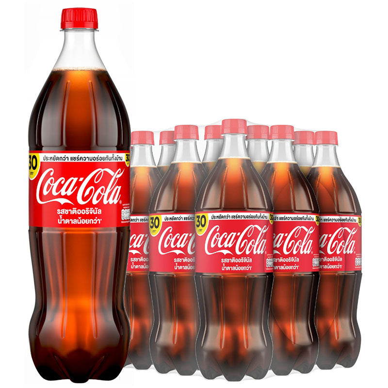 Coke, original flavor, less sugar, 1.25 L x 12.