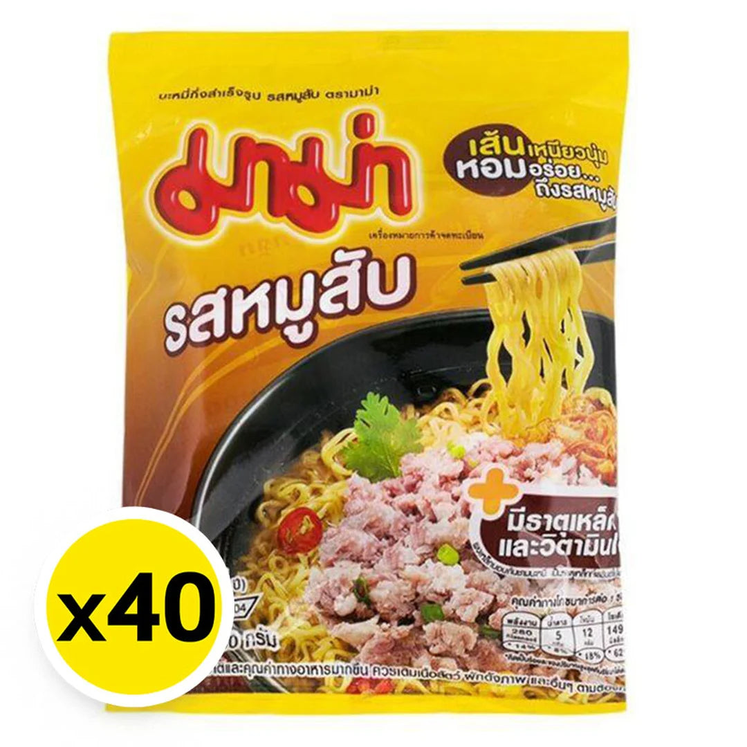 Mama instant noodles, minced pork flavor, 60g x 40.
