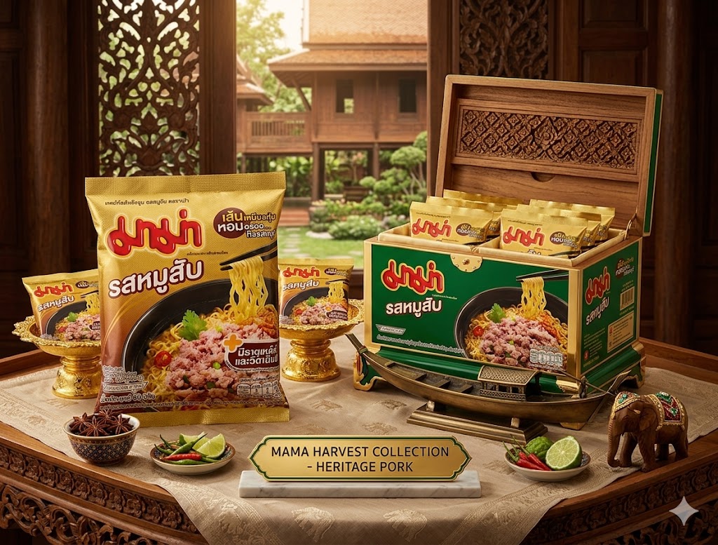 Mama instant noodles, minced pork flavor, 60g x 40.