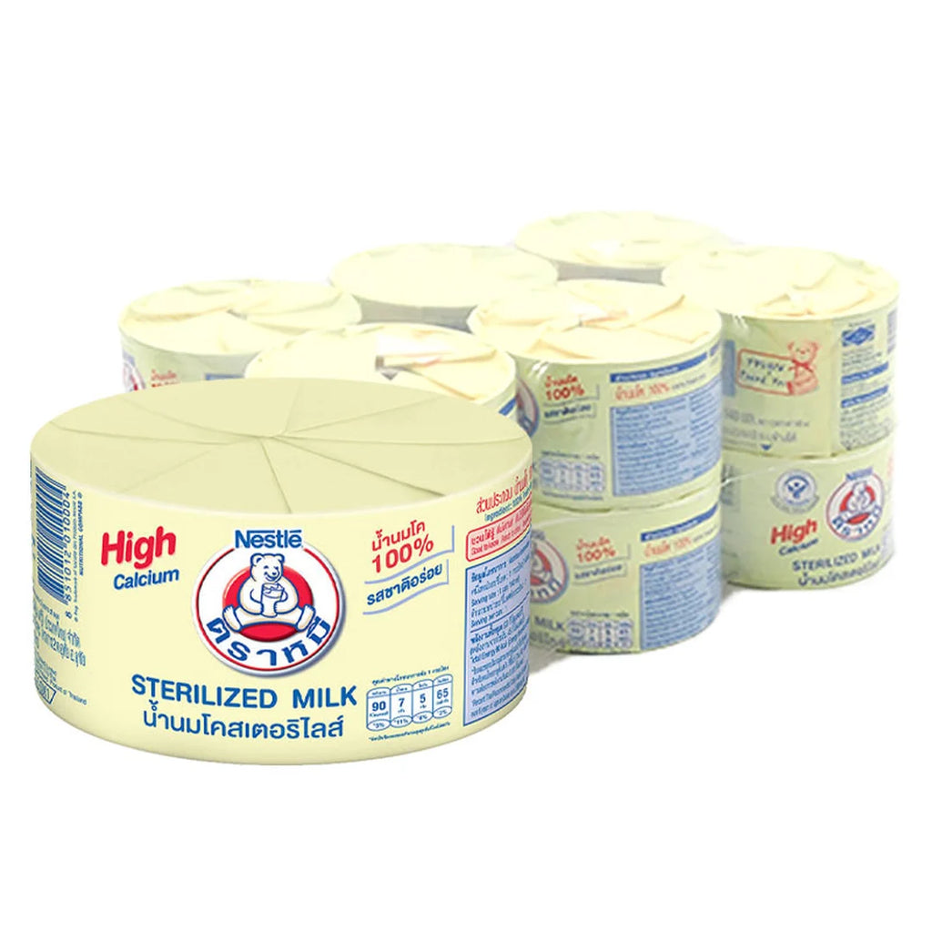 Bear Brand Sterilized High Calcium Milk, 140 ml x 12