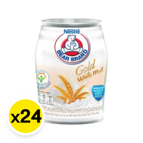 Bear Brand Gold Low-Fat Milk with Malt Extract 140 ml x 24