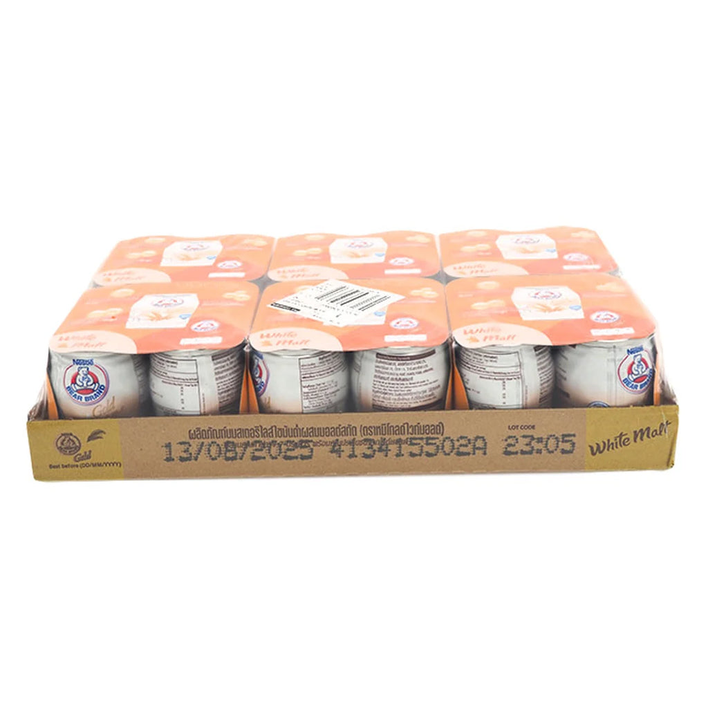 Bear Brand Gold Low-Fat Milk with Malt Extract 140 ml x 24