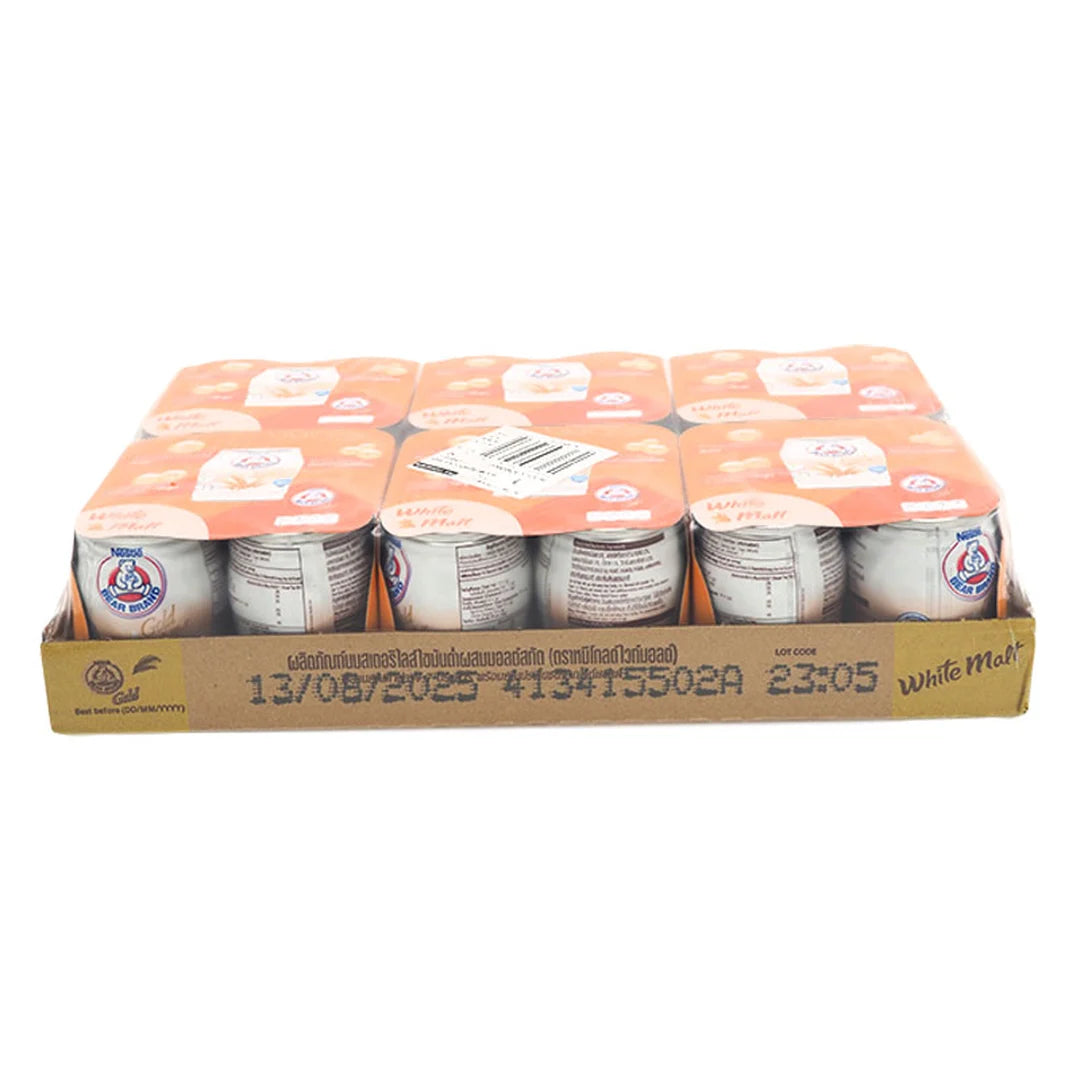 Bear Brand Gold Low-Fat Milk with Malt Extract 140 ml x 24