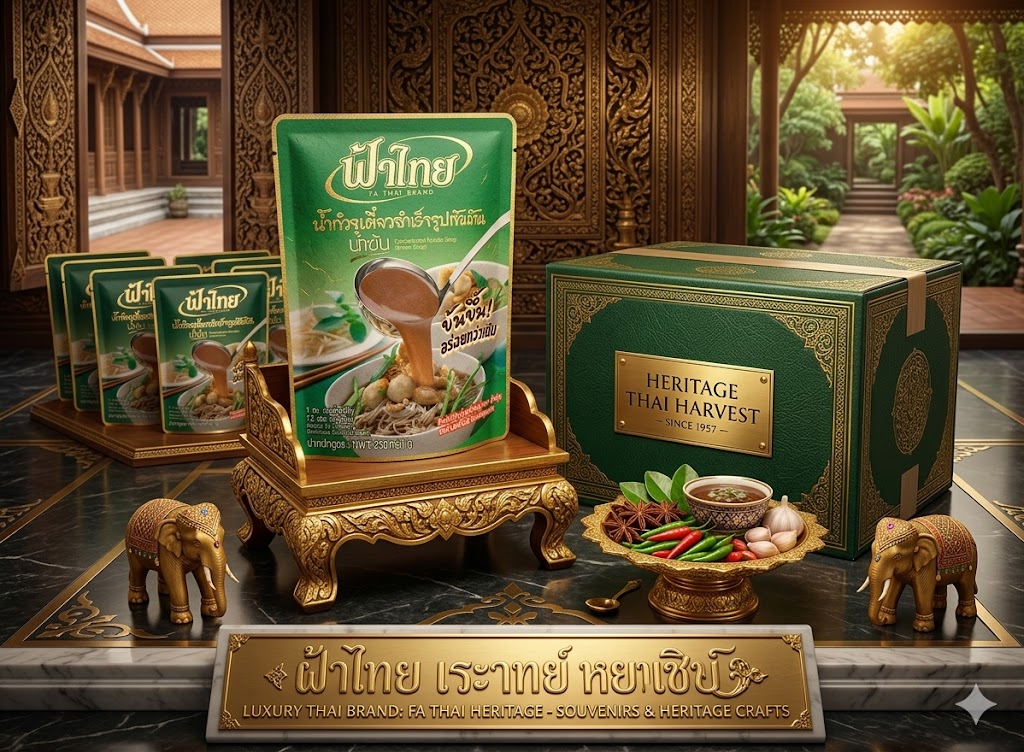Fah Thai Concentrated Instant Noodle Soup Base, Thick Broth, 350g x 36