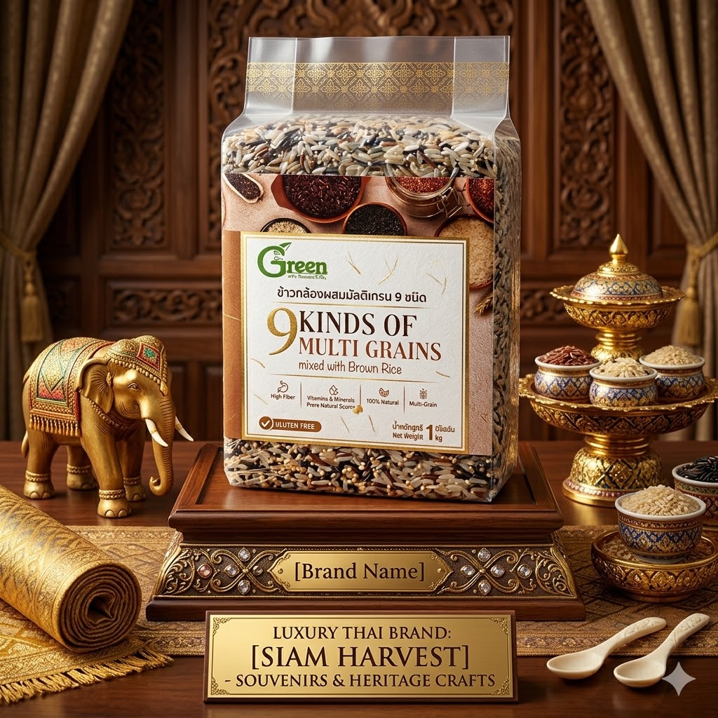 Dr. Green Multi-Grain Brown Rice with 9 Super Foods (includes 3-color Quinoa) 1 kg. Gluten-Free Formula.
