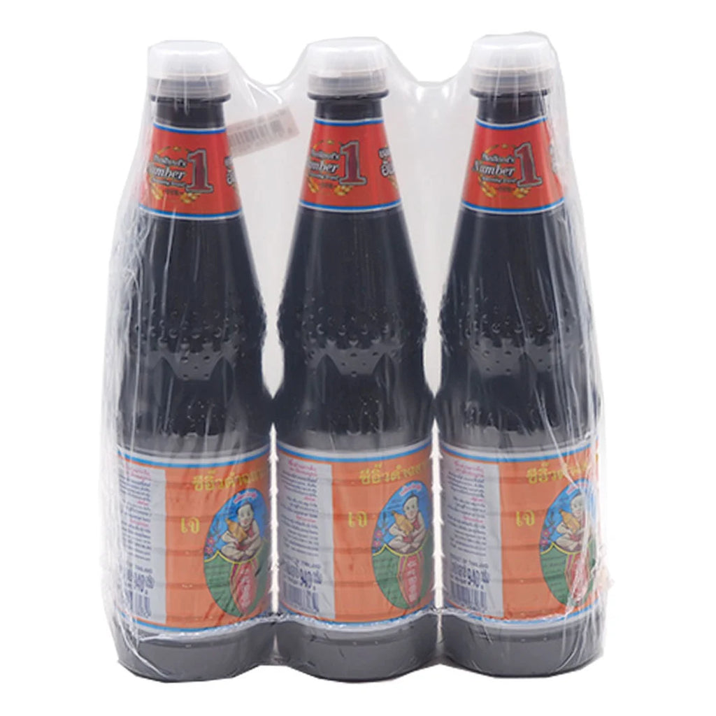 DekSomboon Dark Soy Sauce, Formula 5, 940 ml x 3