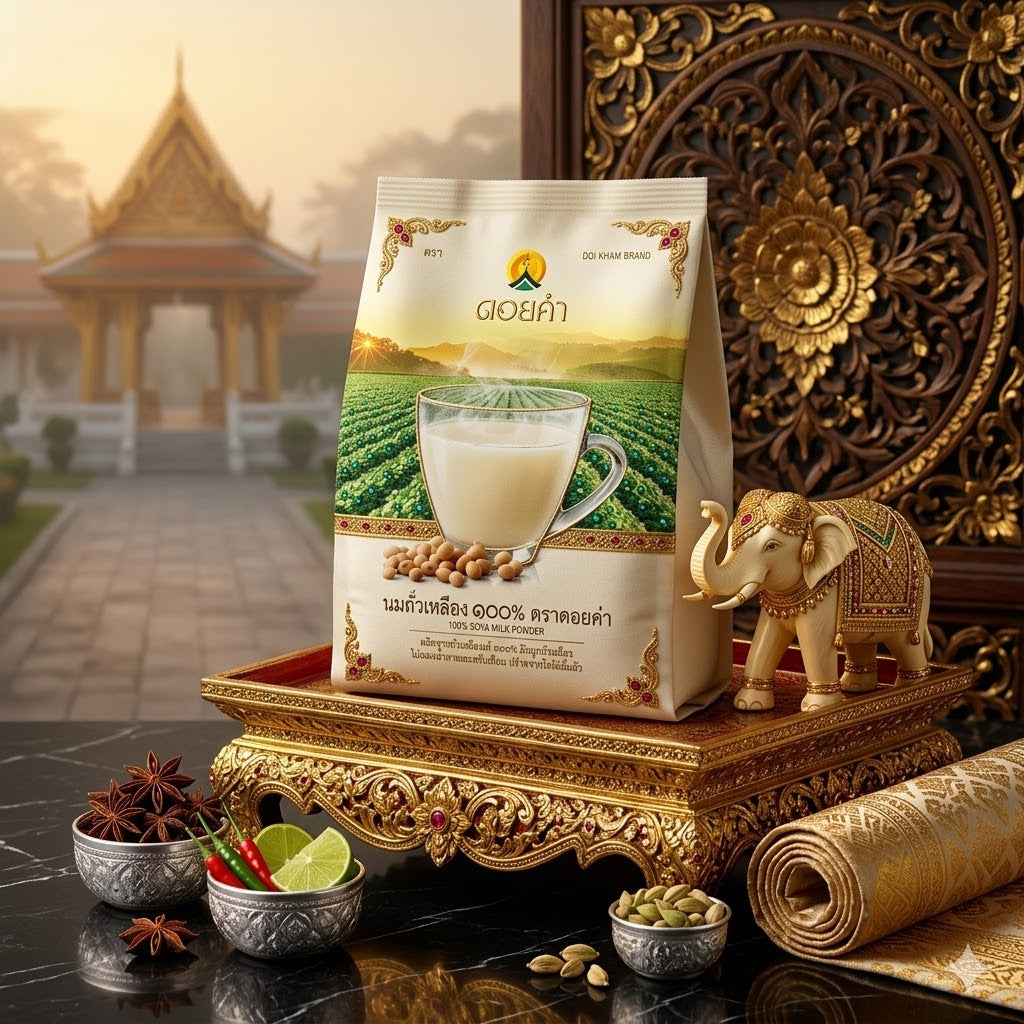 Doi Kham Soy Milk 400g, 1 bag.