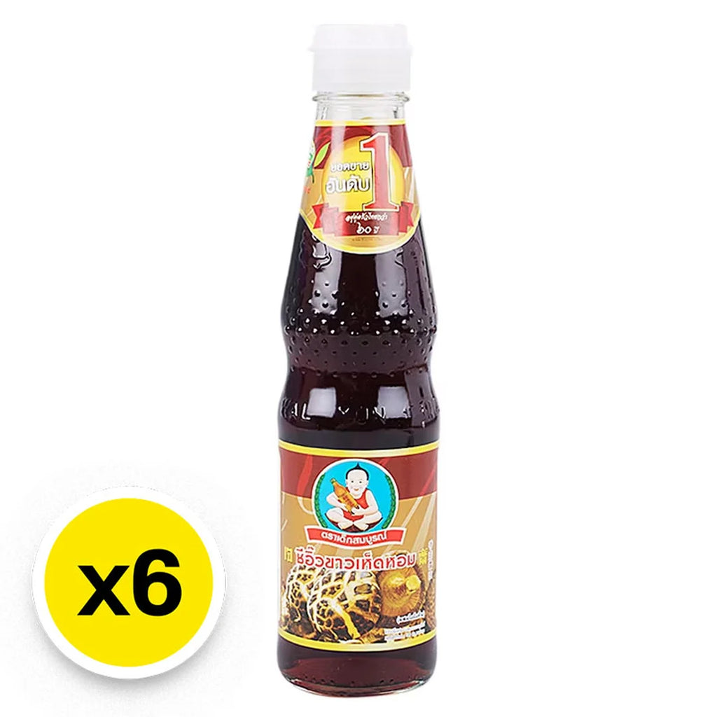 DekSomboon Mushroom Soy Sauce 300ml x 6