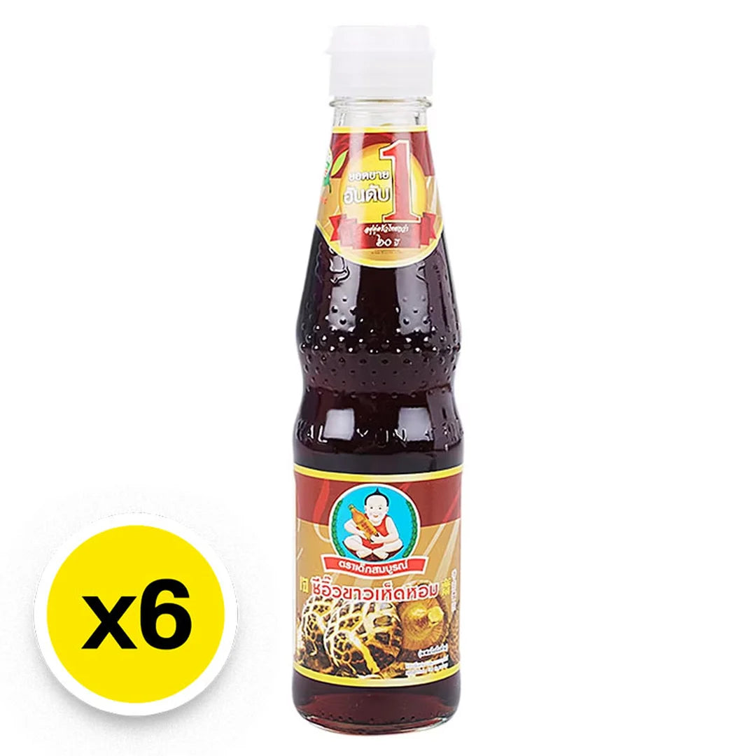 DekSomboon Mushroom Soy Sauce 300ml x 6