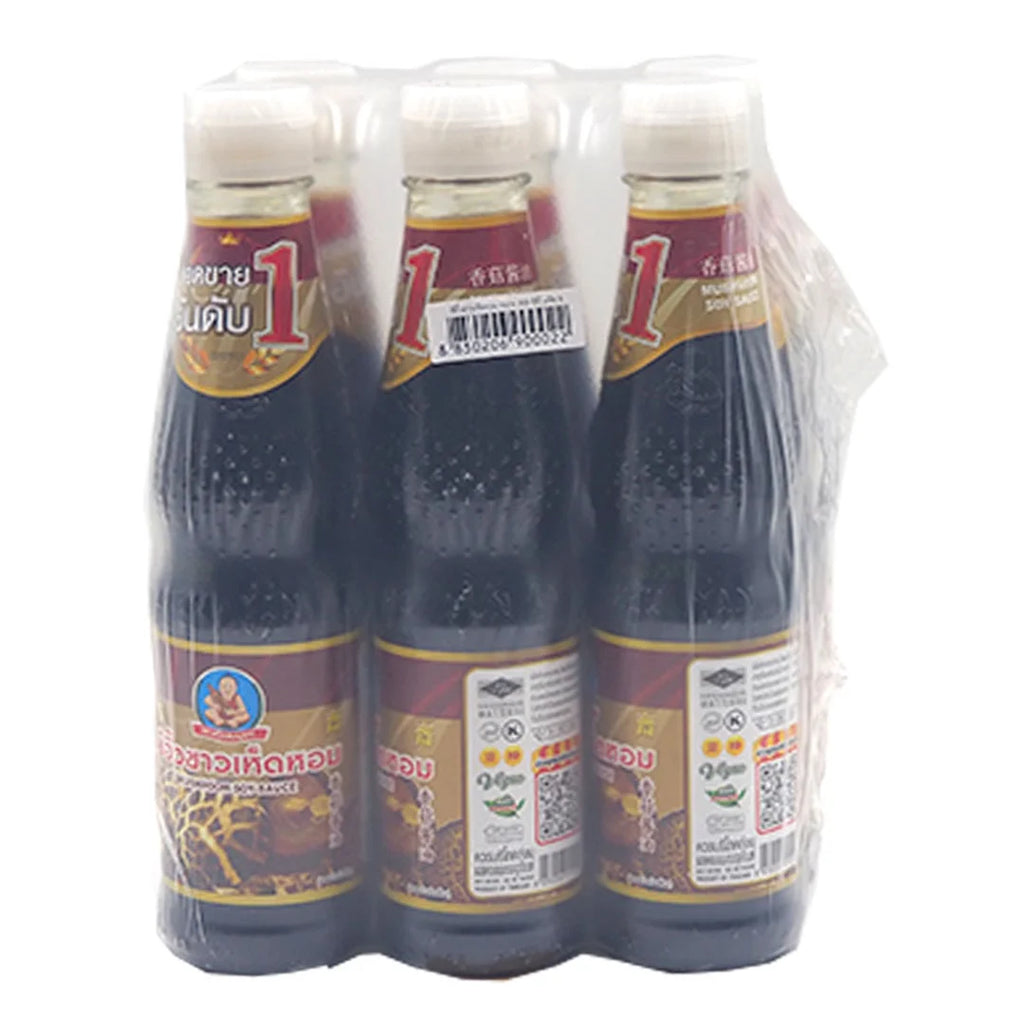 DekSomboon Mushroom Soy Sauce 300ml x 6